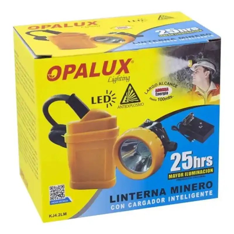 Linterna minera KJ 4.2LM andahuaylas OPALUX original